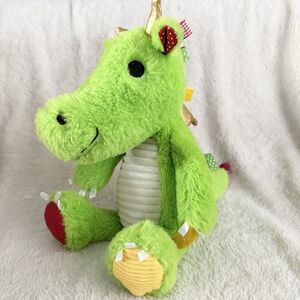 Make Believe Ideas Green Dragon Sensory Snuggables 14” Plush Stuffed Animal